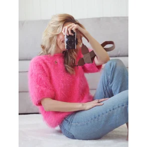 Fuzzy Tee - strikkekit fra Tove Lindtein