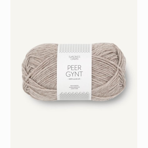 Sandnes Peer Gynt  2650 Gr&aring;beige-meleret