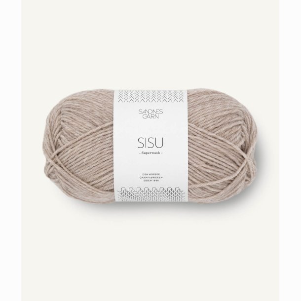 Sandnes Sisu Superwash 2650 Lys beigemeleret