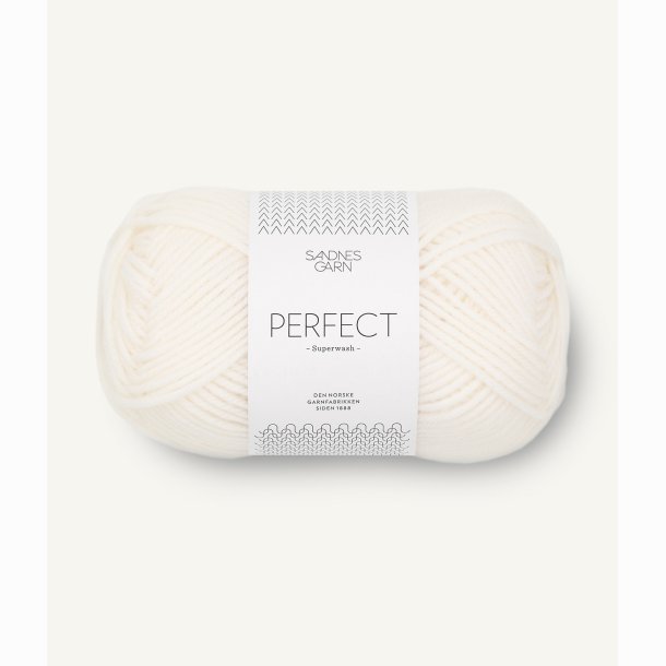 Sandnes Perfect 1002 Hvid