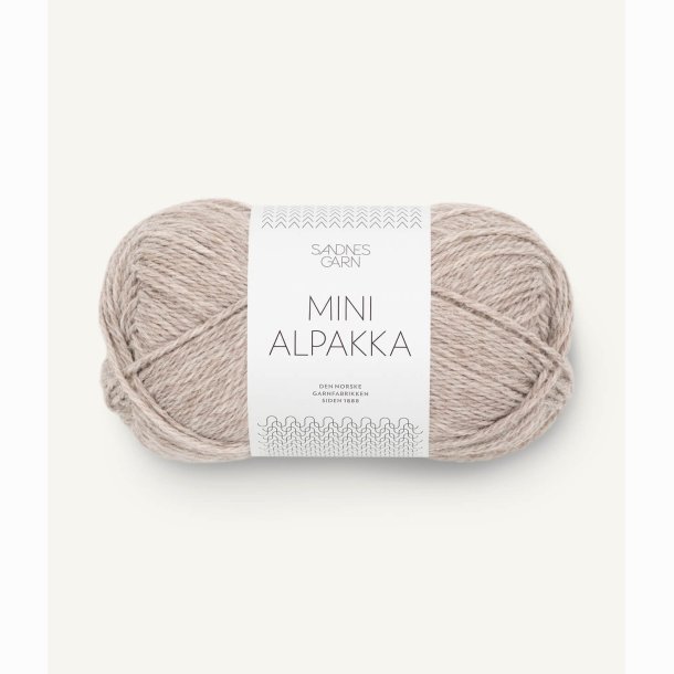 Sandnes Mini Alpakka 2650 Gr&aring;beige meleret