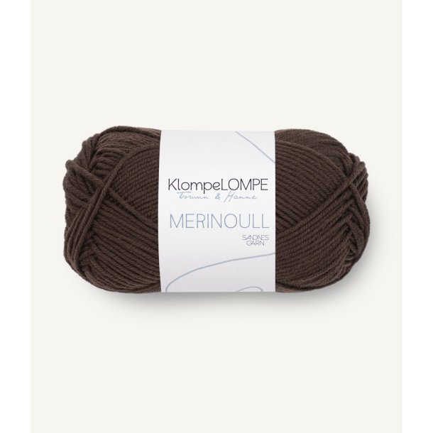 Sandnes KlompeLOMPE Merino-uld 3081 M&oslash;rk Brun 