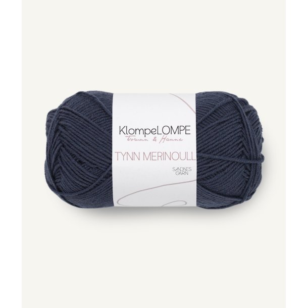 Sandnes KlompeLOMPE Tynn Merino-uld 6081 Marine 