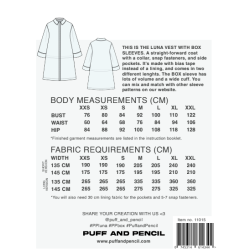 LUNA VEST x BOX SLEEVES  - Puff and Pencil