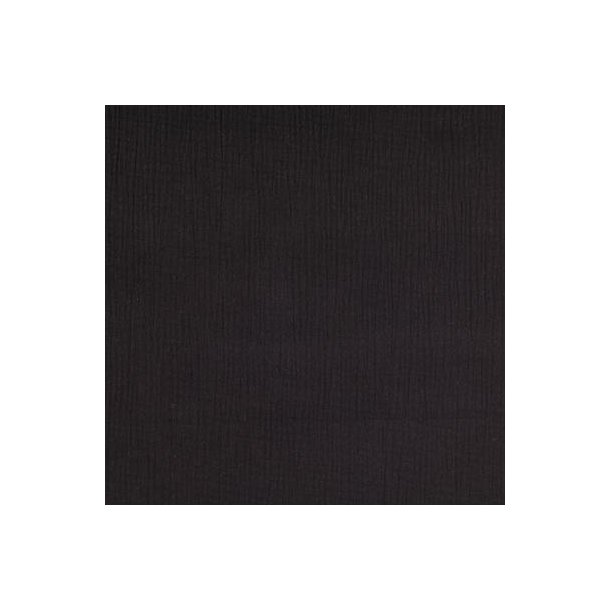 Double gauze i sort fv. 5001 - pr. 0,25 meter