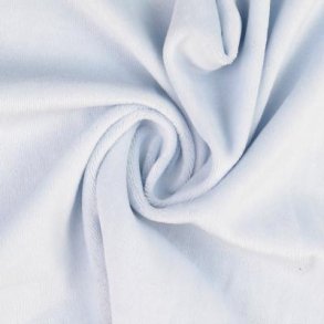 Bomuldsvelour i lys bl� fv. 3029 - pr. 0,25 meter