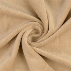 Bomuldsvelour i beige fv. 5006 - pr. 0,25 meter
