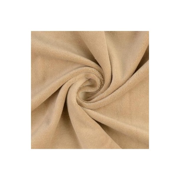 Bomuldsvelour i beige fv. 5006 - pr. 0,25 meter