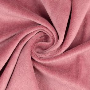 Bomuldsvelour i gammelrosa fv. 5016 - pr. 0,25 meter