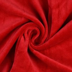 Bomuldsvelour i Rd fv. 5019  - pr. 0,25 meter