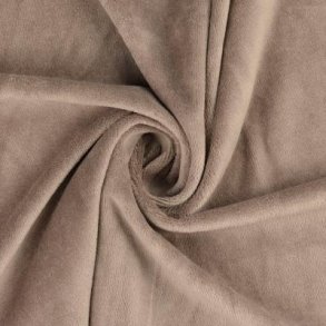 Bomuldsvelour i sand fv. 7005 - pr. 0,25 meter