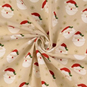 Julestof med julemnd pr. 0.25 m