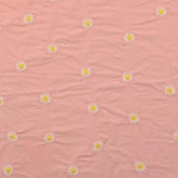 Bomuldsstof med margueritter pr 0,25 m