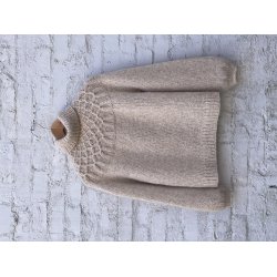 Anitas Sweater - strikkekit fra CaMaRose i Snefnug Natur str. L-XL
