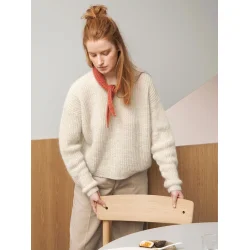 Lacey Scarf 2302-10 - Strikkekit fra Sandnes