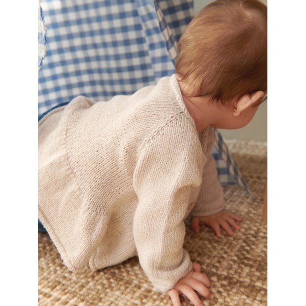 Dina Peplum Cardigan Baby 2407_7 - Sandnes strikkekit