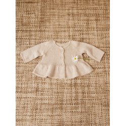 Dina Peplum Cardigan Baby 2407_7 - Sandnes strikkekit