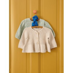 Dina Peplum Cardigan Baby 2407_7 - Sandnes strikkekit