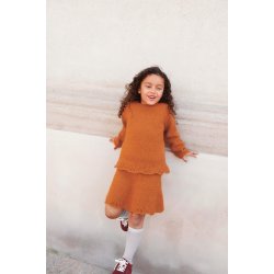 Augustine Skirt Junior 2408_07b - strikkekit fra Sandnes str.  2 (4) 6 (8) r