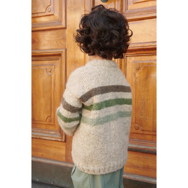 Adam Sweater Junior 2408_09 - Strikkekit fra Sandnes str. 14  r