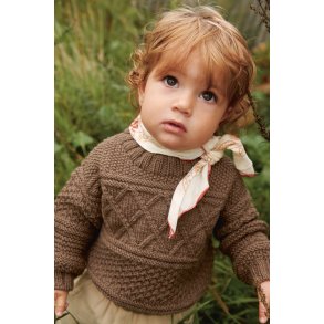Guernsey sweater baby 2413_01 strikkekit fra Sandnes