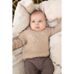 Guernsey sweater baby 2413_01 strikkekit fra Sandnes
