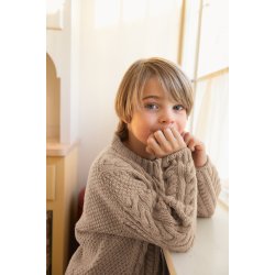 Caspian Sweater Junior 2501_01 strikkekit fra Sandnes i Double Sunday