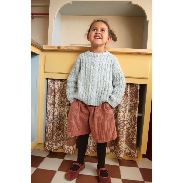 Caspian Sweater Junior 2501_01 strikkekit fra Sandnes i Double Sunday