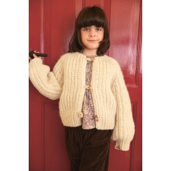 Chunky Jacket Junior 2501_06 strikkekit fra Sandnes