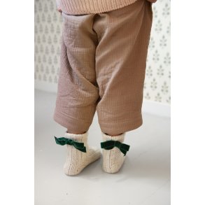 Bow Socks Rib Junior 2501_07 strikkekit fra Sandnes str. 20/22, 23/25, 26/28, 29/31
