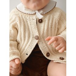Ellis Cardigan Baby 2505_6 - Strikkeopskrift fra Sandnes