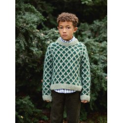 Christmas Tree Sweater Junior 2511_1 - Strikkekit fra Sandnes