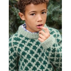 Christmas Tree Sweater Junior 2511_1 - Strikkekit fra Sandnes