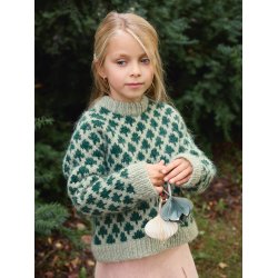 Christmas Tree Sweater Junior 2511_1 - Strikkekit fra Sandnes