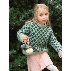 Christmas Tree Sweater Junior 2511_1 - Strikkekit fra Sandnes