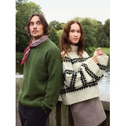 Ridge Sweater 2513_01 - Strikkeopskrift fra Sandnes