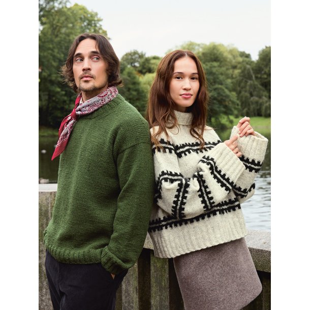 Ridge Sweater 2513_01 - Strikkeopskrift fra Sandnes
