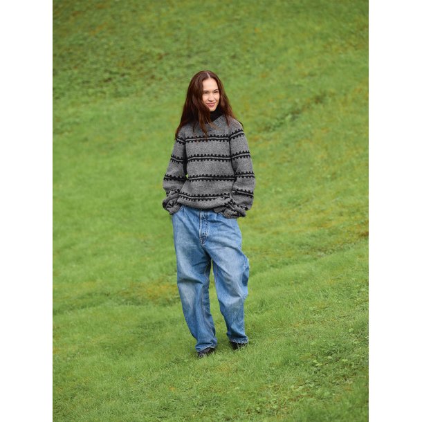 Ridge Sweater Man 2513_02 - Strikkeopskrift fra Sandnes