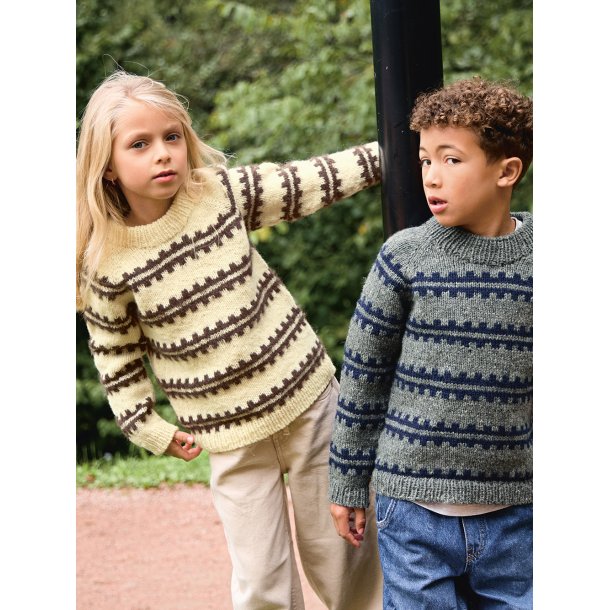 Ridge Sweater Junior 2513_3 - Strikkeopskrift fra Sandnes
