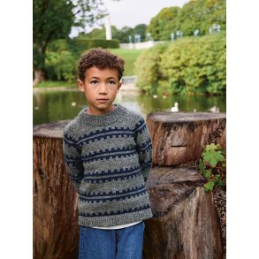 Ridge Sweater Junior 2513_3b - Strikkekit fra Sandnes
