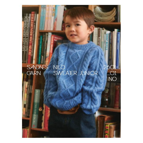 Nilo Sweater Junior 2601_b - Strikkekit fra Sandnes 
