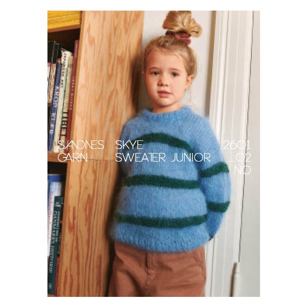 Skye Sweater Junior 2601_2 - Strikkekit fra Sandnes