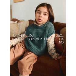 Loui Slipover Junior 2601_4 - strikkekit fra Sandnes
