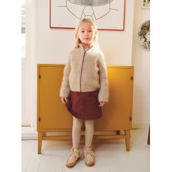 Tia Zipper Jacket Junior 2601_3b - Strikkekit fra Sandnes