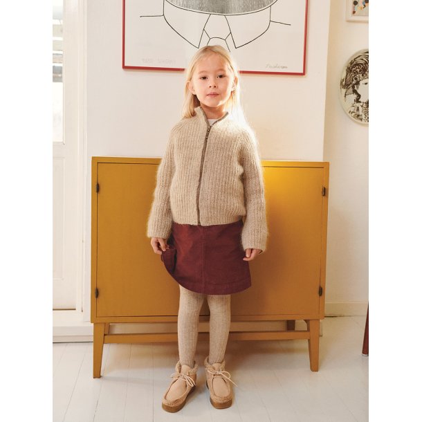 Tia Zipper Jacket Junior 2601_3b - Strikkekit fra Sandnes