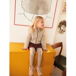 Tia Zipper Jacket Junior 2601_3b - Strikkekit fra Sandnes