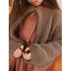 Tia Zipper Jacket Junior 2601_3b - Strikkekit fra Sandnes