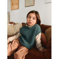 Loui Slipover Junior 2601_4 - strikkekit fra Sandnes