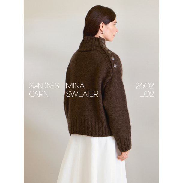 Mina Sweater 2602_02 i Peer Gynt - Strikkekit fra Sandnes