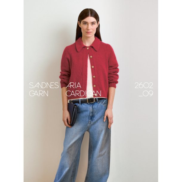 Aria Cardigan 2602_09 - Strikkekit fra Sandnes